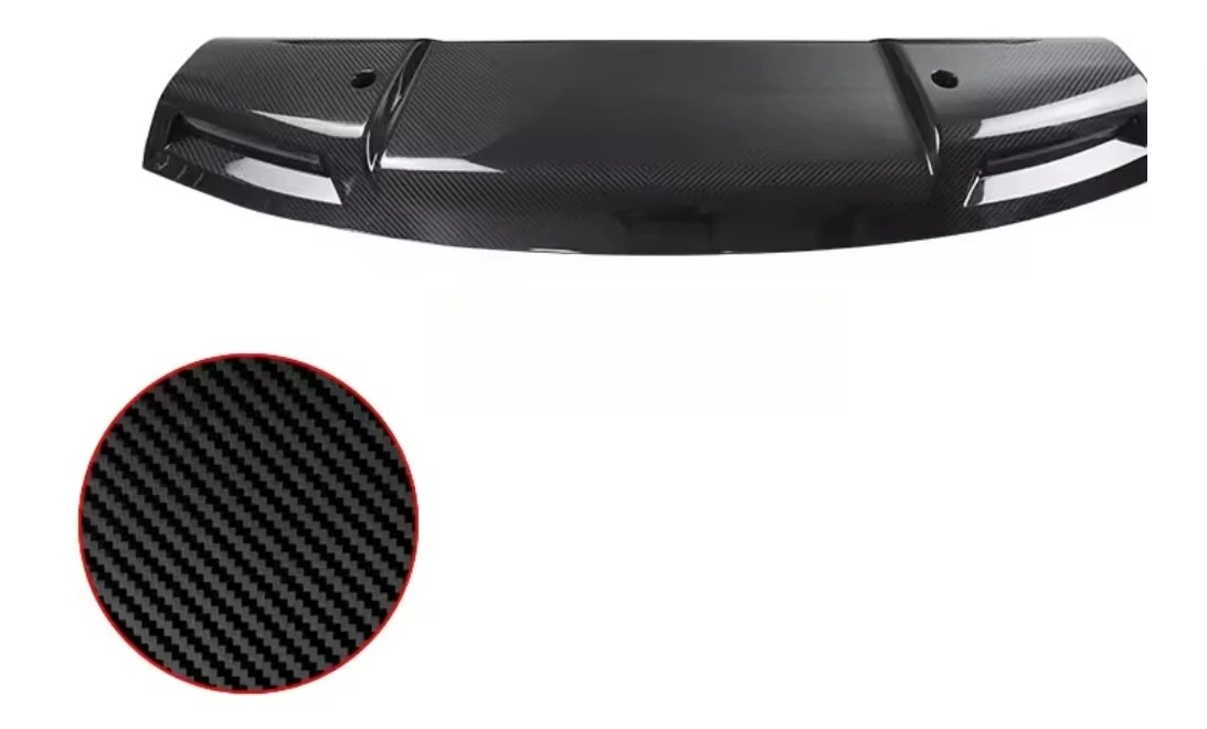 For  Defender 2020-  Gloss Black  Carbon Fiber   Top Stop Light Roof Lamp Dome Light